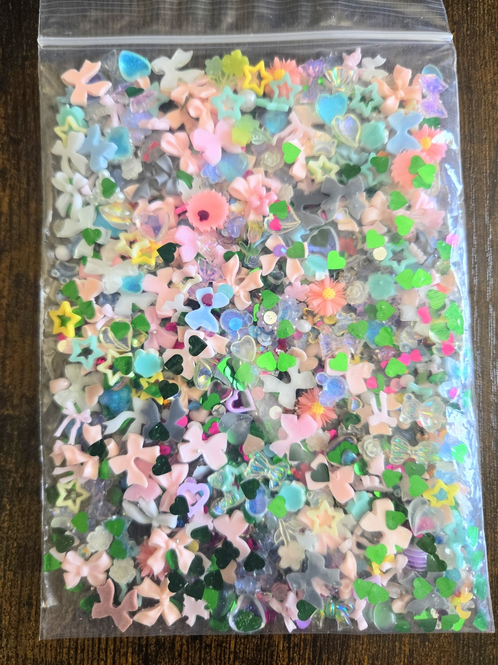 Nail Charm Resin Kawaii Glitter DIY 400 pcs+